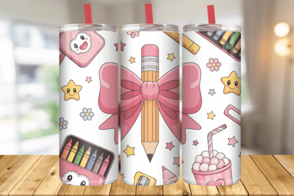 Coquette Bow Teacher Graphics & Tumbler Wraps Review