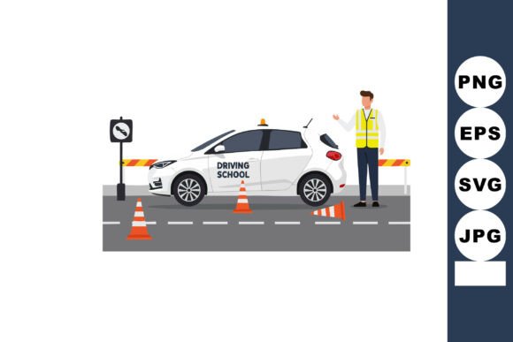 Driving School Car Graphics & Illustrations Review