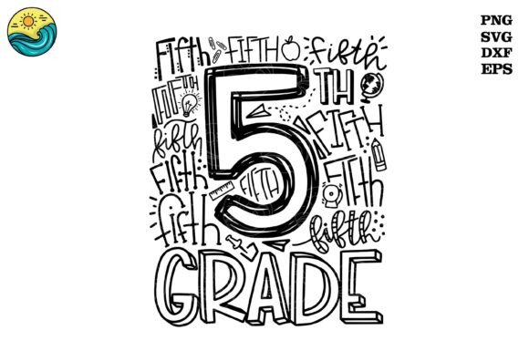 Fifth Grade SVG Graphics for T-Shirt Designs
