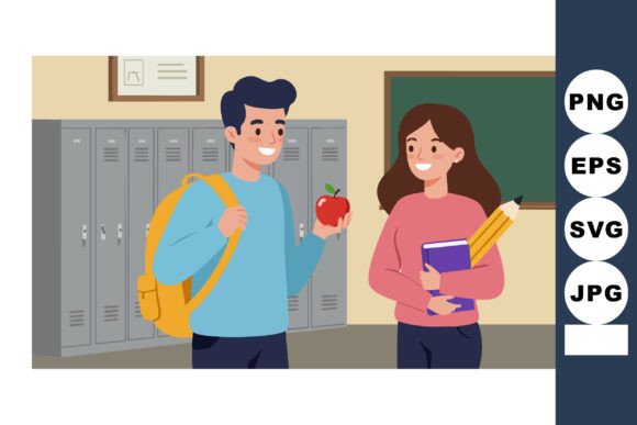 High School Students Graphics & Illustrations