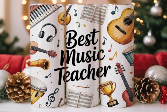 Music Teacher Tumbler Wraps & Graphics