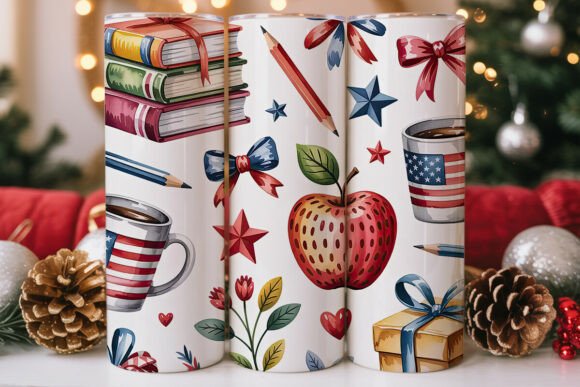Patriotic Teacher Tumbler Wrap Graphics Review