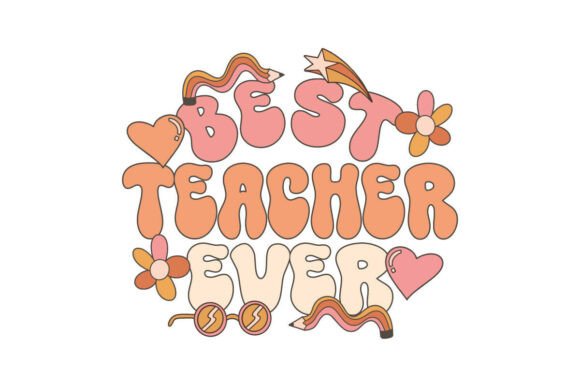 Retro Teacher Graphics for T-Shirt Designs