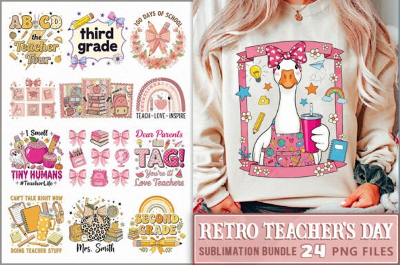 Retro Teacher’s Day Graphics & Illustrations