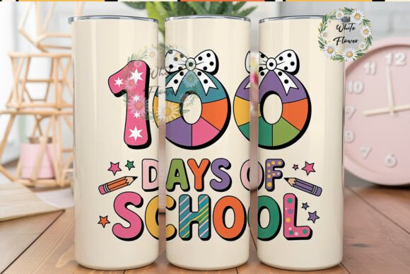 Review: 100 Days of School 20oz Tumbler Design