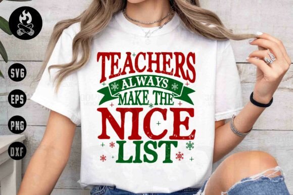 Review: Teachers Make the Nice List SVG PNG