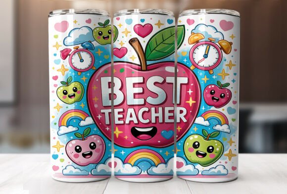 Reviewing the Best Teacher 20oz Tumbler Wrap PNG for Craft Use