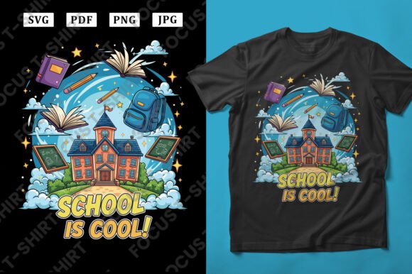 School is Cool Graphics for T-Shirt Designs