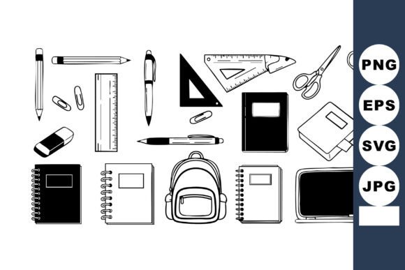 School Stationery Graphics & Illustrations Review