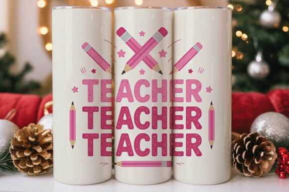 Teacher Tumbler Wrap PNG Graphics Review